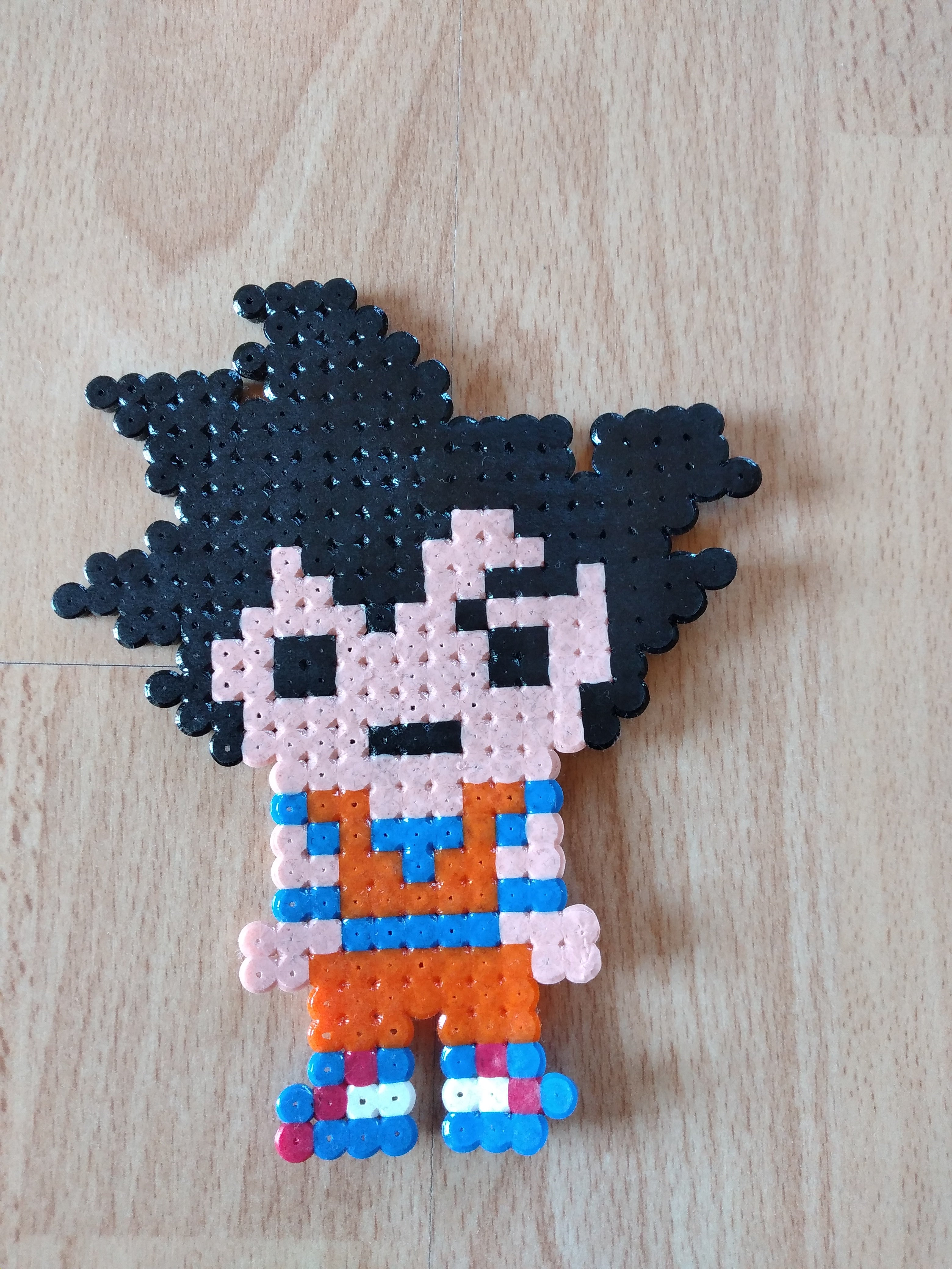 Dragonball Son Goku Pixel Art Perler Beads Bügelperlen