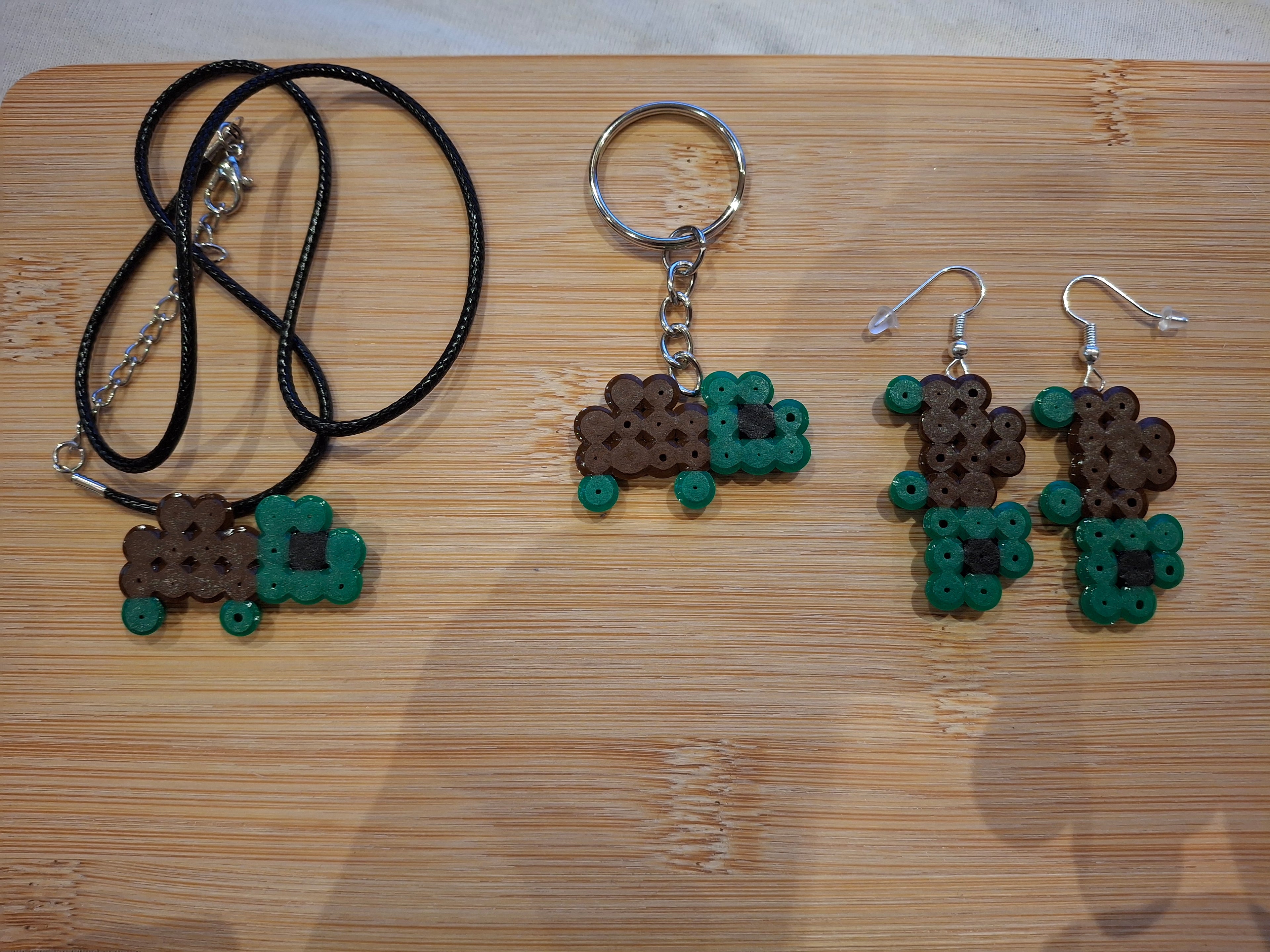 Schildkröte Turtle Pixel Art Schlüsselanhänger Keychain