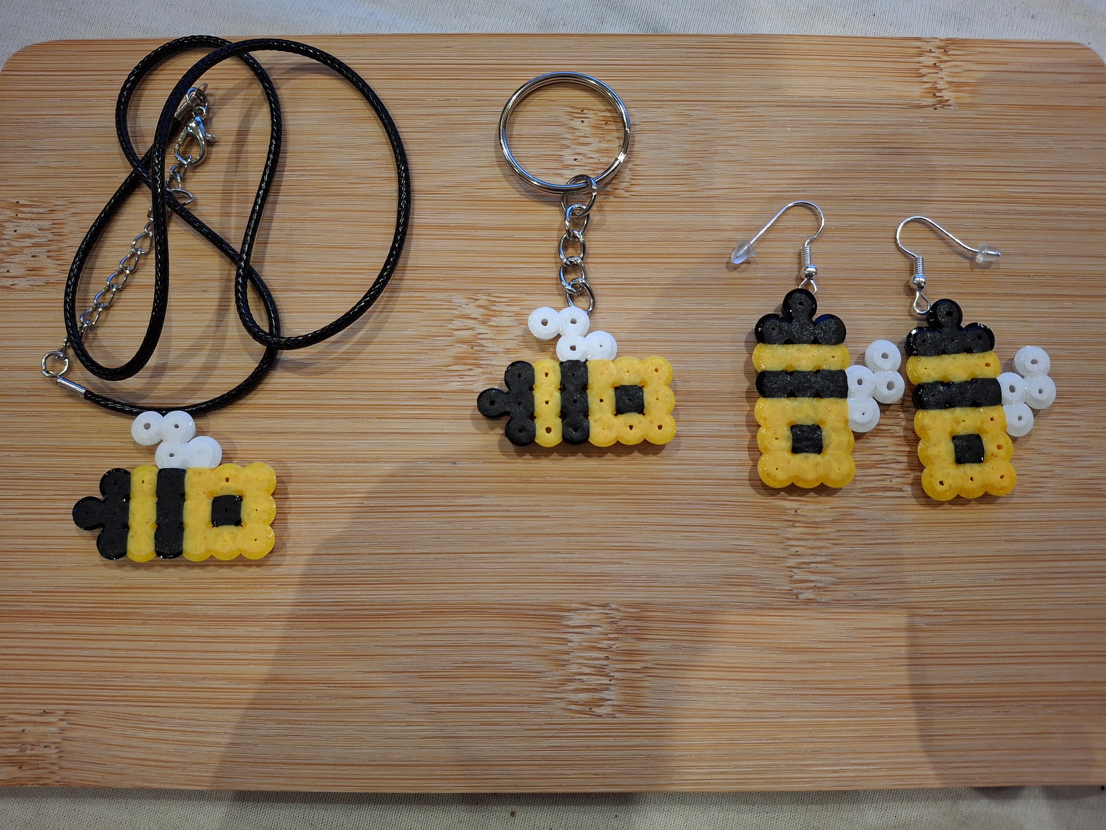 Biene Bee Pixel Art Ohrringe Earrings