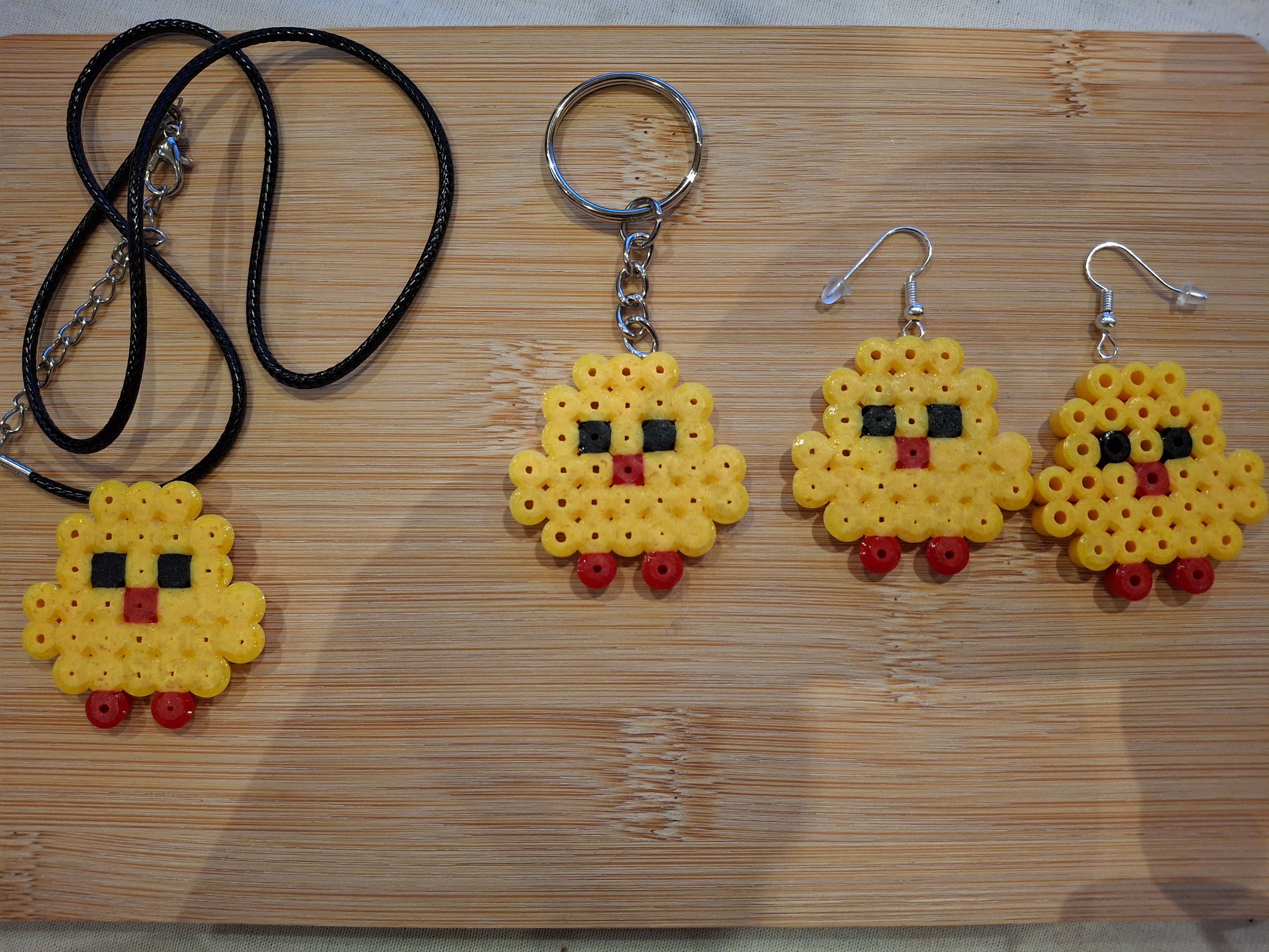 Küken Chick Pixel Art Halskette Necklace
