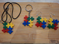 Puzzle Pixel Art Schlüsselanhänger Keychain