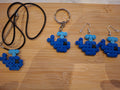 Wal Whale Pixel Art Schlüsselanhänger Keychain