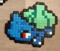 Bulbasaur Bisasam Pixel Art Perler Beads Bügelperlen