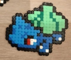 Bulbasaur Bisasam Pixel Art Perler Beads Bügelperlen